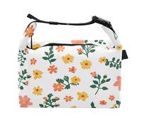 Zinnia Hosta - Borsa per il pranzo con fiori e orchidee per bambini, con cerniera, per ragazzi, per personale medico ospedaliero