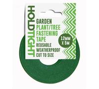 ZINNIAUK 1 nastro per legare le piante stretto, verde, 12 mm x 5 m, riutilizzabile e adatto alle piante, per alberi, arbusti, gancio sicuro, supporto morbido e regolabile, per giardinaggio interno ed
