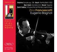 Zino Francescatti (violin) Eugenio Bagn Sonata Op. 108/partita (Bagnoli, Fr (CD)
