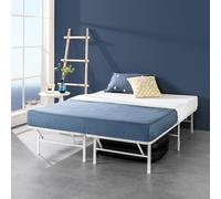 Zinus 35 cm Rete SmartBase già montata | Telaio letto Piattaforma in metallo | Facile da montare | Conservazione sotto il letto | 140 x 190 cm | Bianco