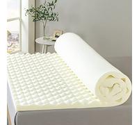 ZINUS Coprimaterasso in memory foam con raffreddamento a spirale, 5 cm, antimicrobico e resistente agli odori, design a flusso d'aria, completo