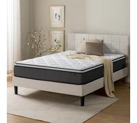 Zinus Materasso a molle insacchettate, poliestere, bianco, 140 x 190 cm