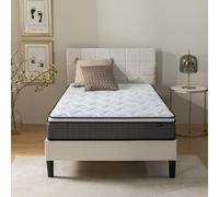 Zinus Materasso Singolo Tight Top 80x190 cm - 80x190 a molle insacchettate Ortopedico - Materasso ibrido con 3 cm di schiuma confortevole - Altezza 25 cm - Comfort Ergonomico - Certificato OEKO-TEX