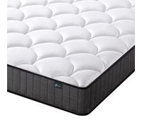Zinus Materasso Ibrido, Memory Foam Poliestere, Bianco, 80x190 cm Altezza 15cm