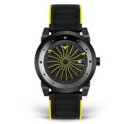 Zinvo Stinger Automatico Acciaio Giallo Silicone Datario Nero Orologio Uomo