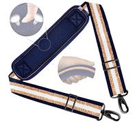 ZINZ 58" Tracolla per Borsa Universale, Ampia Tracolla con Cuscino Fisso Ultra Spesso e Fibbie a Doppio Bilanciamento per Borsa da Viaggio, Borse Sportive, Borsa per Laptop, Borsa a Tracolla -Oro Blu