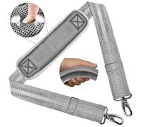 ZINZ 58" Tracolla Universale con Fixed Ultra-Thick Pad and Dual-Balance Buckles per Viaggio, Sport, Laptop & Messenger Bags,Argento grigio