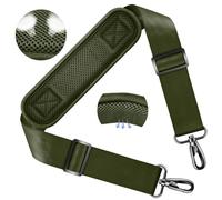ZINZ 58" Tracolla Universale con Fixed Ultra-Thick Pad and Dual-Balance Buckles per Viaggio, Sport, Laptop & Messenger Bags,Verde militare