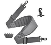 ZINZ 68" tracolla universale per borsa con doppie fibbie e ganci girevoli in metallo per borsa per laptop, valigetta e altro ancora, Grigio