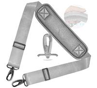 ZINZ 78" Tracolla per Borsa Universale, Ampia Tracolla con Cuscino Fisso Ultra Spesso e Fibbie a Doppio Bilanciamento per Borsa da Viaggio, Borse Sportive, Borsa per Laptop, Borsa a Tracolla -Grigio