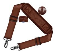 ZINZ 78" Tracolla per Borsa Universale, Ampia Tracolla con Cuscino Fisso Ultra Spesso e Fibbie a Doppio Bilanciamento per Borsa da Viaggio, Borse Sportive, Borsa per Laptop, Borsa a Tracolla -Marrone