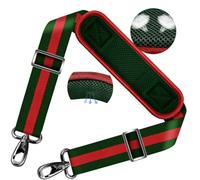 ZINZ 78" Tracolla Universale con Cuscino Ultra-Spesso, Fibie a Doppio Bilanciamento per Borsa da Viaggio/Laptop/Sportiva,Strisce-GrRdGr