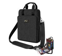 ZINZ Borsa a Spalla per Laptop 12,3-13 Custodia, Borsa Espandibile con Scomparto per Oggetti di Valore, compatibile con MacBook Neo/Air/Pro 13", iPad 12,9"/13"/11", Nero