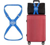 ZINZ Cinghia per Valigia, Cintura Elastica Regolabile per Valigia per Viaggiare più Facilmente，Blu