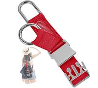 ZINZ Cinghie Bagagli, Cinghia da Viaggio Elastica con Due Ganci ad Anello e Fibbia, Cinghie per Valigie Cinture Accessori da Viaggio, Rende Le Mani Libere,Rosso/US