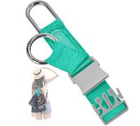 ZINZ Cinghie Bagagli, Cinghia da Viaggio Elastica con Due Ganci ad Anello e Fibbia, Cinghie per Valigie Cinture Accessori da Viaggio, Rende Le Mani Libere,Verde Chiaro/US