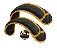 ZINZ Confezione da 2 Spallina Universale con Cuscino Ultra Spesso per Borsa, Bagaglio, Tracolla, Lunga, Antiscivolo e Traspirante,Nero-Giallo