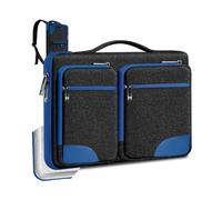 ZINZ Custodia PC 15" 15,6" 16" 17" 17,3" con 5 Tasche | Con manico e cinturino, impermeabile, compatibile con MacBook Pro/Air 16/15", XPS 16" e la maggior parte dei notebook da 15