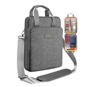 ZINZ Custodia Sottile ed Espandibile da 12,9 13 pollici Borsa a Tracolla da Viaggio per Laptop per MacBook Air 13" M3/M2/M1, MacBook Pro 13" M2/M1, iPad Pro 12,9"/13"/11", iPad Air 13",L01G03