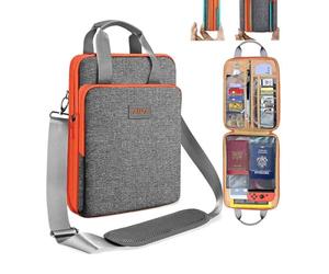 ZINZ Custodia Sottile ed Espandibile da 12,9 13 pollici Borsa a Tracolla da Viaggio per Laptop per MacBook Air 13" M3/M2/M1, MacBook Pro 13" M2/M1, iPad Pro 12,9"/13"/11", iPad Air 13",L02G05