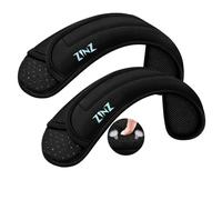 ZINZ Spallacci Universali in Confezione da 2 con Cuscino Ultra Spesso per Borsa da Viaggio, Borsa a Tracolla, Più Lunga, Antiscivolo e Traspirante，Nero