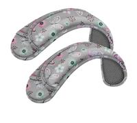 ZINZ Spallacci Universali in Confezione da 2 con Cuscino Ultra Spesso per Borsa da Viaggio, Borsa a Tracolla, Più Lunga, Antiscivolo e Traspirante，Farfalla-2Pack