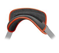 ZINZ Tracolla Cintura Pad Cuscino Spalla con Cuscino Ultra Spesso per Cinghie Borsa a Tracolla/Laptop/Messenger, più Lunga, Antiscivolo e Traspirante -Bordo Grigio Arancione