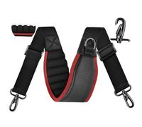 ZINZ Tracolla da 67" con design spesso imbottito, Per borsa con doppie fibbie e ganci girevoli in metallo per borsa per laptop, attrezzi, borsa per, Nero e rosso