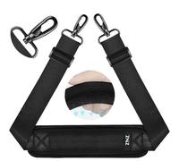 ZINZ Tracolla da 75" per Borsa con Imbottitura Fissa e Doppie Fibbie bilanciate -Nero