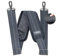 ZINZ Tracolla da 79", Cuscino Fisso Extra Spesso e Cinturino di Ricambio Universale a Doppi Bilanciamento con Ganci Girevoli in Metallo (200cm,Grigio scuro)