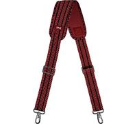 ZINZ Tracolla Universale 57" con Cuscino Ultra-Spesso e Fibbie a Doppio Bilanciamento per Bagagli, Laptop, Telecamera e Borsa a Tracolla,Nero&Rosso Jacquard