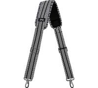 ZINZ Tracolla Universale 57" con Cuscino Ultra-Spesso e Fibbie a Doppio Bilanciamento per Bagagli, Laptop, Telecamera e Borsa a Tracolla,Nero&Bianco Jacquard