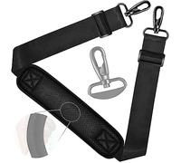 ZINZ Tracolla Universale 59" con Imbottitura Fissa e Traspirante • Tracolla Regolabile per Borsa Laptop, Borsa da Palestra e Altro，Nero