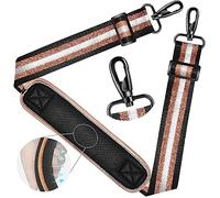 ZINZ Tracolla Universale 59" con Imbottitura Fissa e Traspirante • Tracolla Regolabile per Borsa Laptop, Borsa da Palestra e Altro，Jacquard in Oro Nero