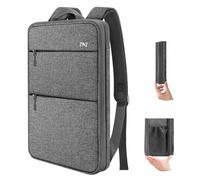 ZINZ Zaino Sottile & Espandibile 15" 15,6" 16" per PC,D01G01 | Compatibile con MacBook Pro 16"/15", Dell XPS 15/16 & La Maggior Parte dei Notebook 15"-16", Zaino Giornaliero Impermeabile