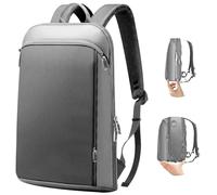 ZINZ Zaino Sottile & Espandibile 15-16 Pollici per PC,Grigio