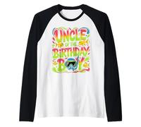 Zio del Compleanno Ragazzo Acquario Animali Marini Maglia con Maniche Raglan