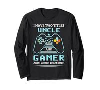 Zio Gamer Ho Due Titoli Zio E Gamer Maglia a Manica