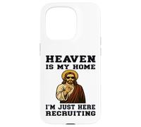 Zio Gesù Il paradiso religioso cristiano è la mia casa Gesù Custodia per iPhone 15 Pro