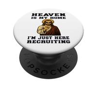 Zio Gesù Il paradiso religioso cristiano è la mia casa Gesù PopSockets PopGrip Adesivo