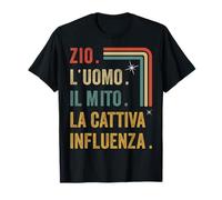 Zio I'uomo Il Mito La Cattiva Influenza Famiglia Fratelllo Maglietta