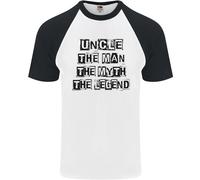 Zio L'Uomo Il Mito La Leggenda Maglietta Da Baseball Uomo S/S