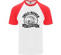 Zio & Nipote Best Friends Uncles Giorno DA UOMO S/S Baseball Maglietta