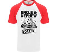 Zio & Nipote Best Friends Uncles Giorno DA UOMO S/S Baseball Maglietta Da