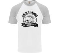 Zio & Nipote Best Friends Uncles Giorno DA UOMO S/S Baseball T-Shirt