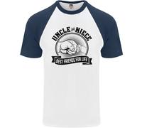 Zio & Nipote Best Friends Uncles Giorno DA UOMO S/S Baseball T-Shirt