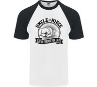 Zio & Nipote Best Friends Uncles Giorno DA UOMO S/S Baseball T-Shirt