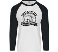 Zio & Nipote Best Friends Uncle's Giorno Uomo L/S Baseball Maglia