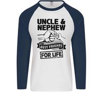 Zio & Nipote Best Friends Uncle's Giorno Uomo L/S Baseball T-Shirt