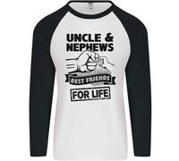 Zio & Nipoti Best Friends Giorno Divertente Uomo L/S Baseball T-Shirt